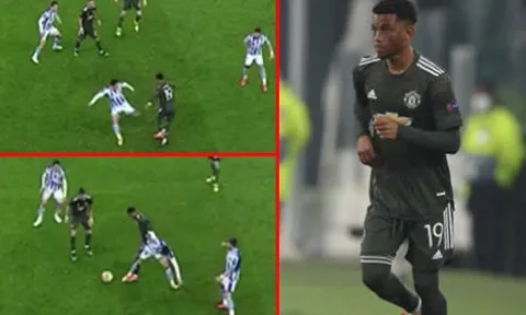 Diallo nhảy múa trước 3 cầu thủ Sociedad trong ngày ra mắt Man Utd
