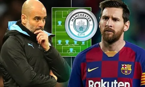 Đội hình cực khủng của Man City mùa tới nếu có Lionel Messi