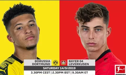 Đội hình dự kiến cuộc đại chiến giữa Dortmund và Leverkusen
