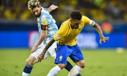 Đội hình kết hợp Argentina - Brazil: Martinez "in", Aguero "out"