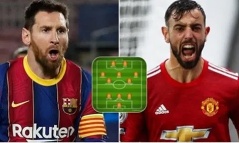 Đội hình kết hợp Premier League - La Liga: Hàng thủ trong mơ, Bruno - Messi sát cánh