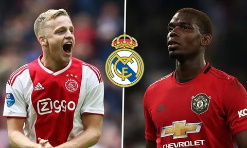 Quên Pogba đi, Van de Beek chính xác là người Real cần hiện tại