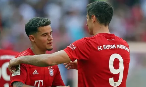 Được Lewandowski nhường penalty, Coutinho "đáp lễ" đồng đội sau trận