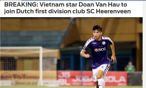 Báo châu Á nói 1 điều về thương vụ Đoàn Văn Hậu đầu quân cho SC Heerenveen