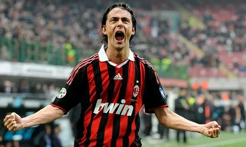 Filippo Inzaghi: 'Vua việt vị' số một của bóng đá thế giới