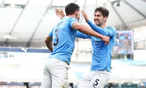 John Stones đưa Ruben Dias lên mây sau chiến thắng của Man City