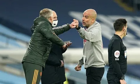 Guardiola lên tiếng về sự cố với Solskjaer