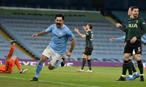 Gundogan "mở show", Man City vùi dập Spurs không thương tiếc