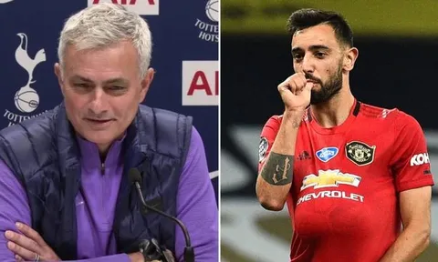 Harry Kane nổ súng trên chấm 11m, Mourinho bất ngờ “xỉa xói” Bruno Fernandes