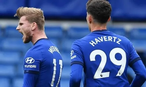 Havertz kiến tạo cho Werner ghi bàn, Lampard nói 2 câu về Hazard