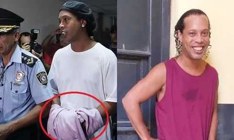 Hình ảnh khó tin của Ronaldinho trong nhà tù khét tiếng