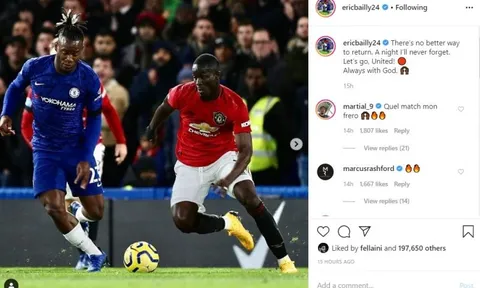 Hóa đá tảng trước Chelsea, Bailly phản ứng đầy cảm xúc