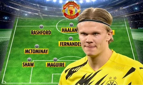 Man United sẽ dùng đội hình nào nếu có Haaland?