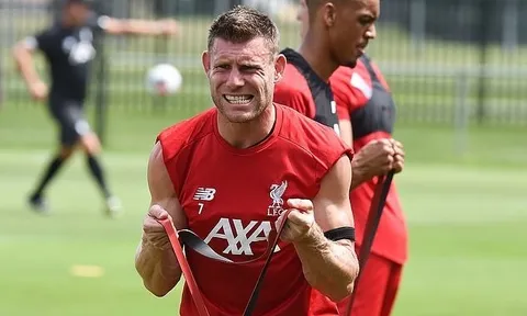 James Milner "khóc thét" với bài tập thể lực cùng các đồng đội