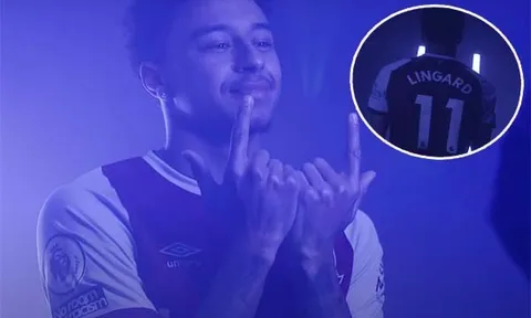 Jesse Lingard "cool ngầu" trong buổi ra mắt West Ham, chọn số áo hoài niệm