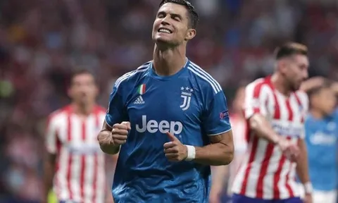 Juventus hòa Atletico Madrid và đây là phản ứng của Ronaldo