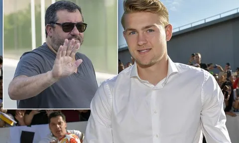 'Kẻ CĐV M.U ghét nhất' được chào đón như ông hoàng khi tháp tùng De Ligt đến Juventus