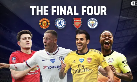 Kết quả bốc thăm bán kết FA Cup: Siêu phẩm London đại chiến Manchester