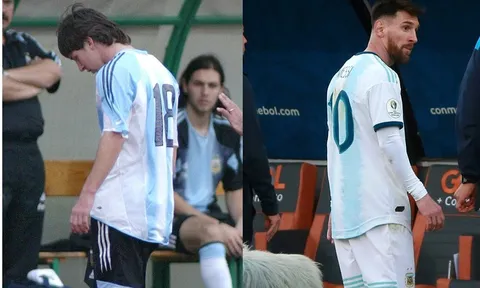 Khán giả cùng nói một câu sau khi Messi bị đuổi vì thẻ đỏ