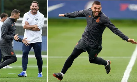 Lampard cùng các học trò "cực sung" trước cuộc đối đầu Valencia