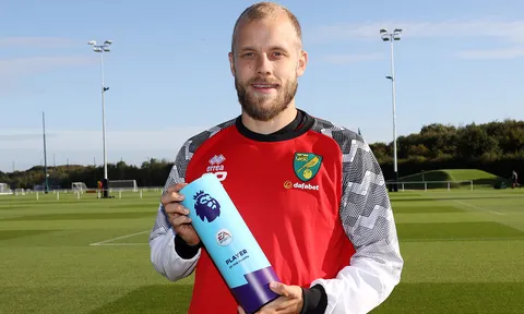 CHÍNH THỨC: Đánh bại Aguero, sao Norwich lập kỷ lục gây sốc ở Premier League