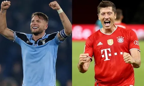 Lazio - Bayern: Lời khẳng định từ Immobile và Lewandowski