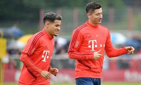 Lewandowski và Coutinho dành lời khen cho nhau sau chiến thắng trước Cologne