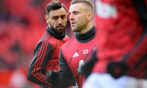 Luke Shaw công nhận 1 điều về Bruno Fernandes trong hàng ngũ Man Utd