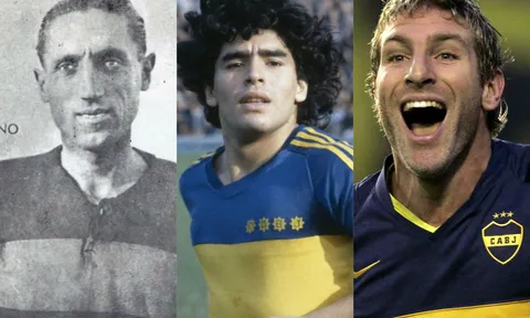 Maradona, Palermo và những cầu thủ huyền thoại chơi cho Boca Juniors