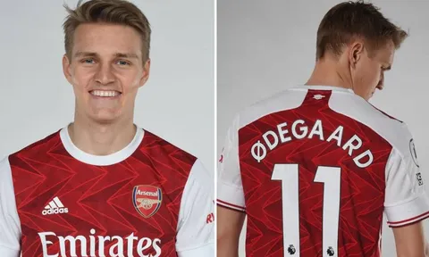 Martin Odegaard nhận số 11, "ngầm" xác nhận số 10 của Arsenal đã có chủ