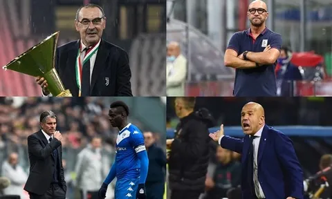 Maurizio Sarri và 6 HLV đã bị "mất việc" sau khi Serie A 2019-20 hạ màn