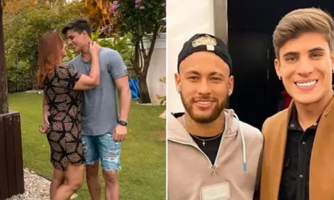 Mẹ Neymar gây sốt, cặp "phi công" nhỏ hơn con trai 6 tuổi