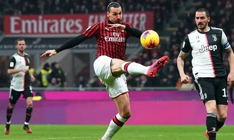 Hòa Juventus cay đắng, AC Milan gặp tổn thất lớn với Ibrahimovic