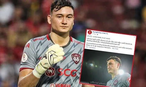 Muangthong Utd gửi tâm thư cho Văn Lâm sau 2 trận giữ trắng lưới
