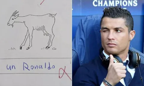 Nam sinh thi trượt sau khi gọi con dê (GOAT) là Ronaldo