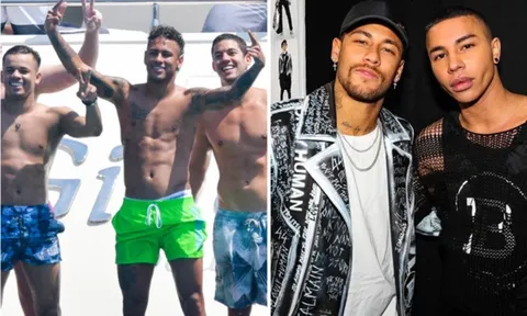 Neymar và "đoàn tùy tùng" hào nhoáng, sang chảnh kề bên
