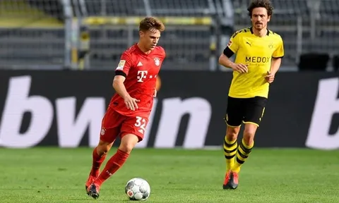Ngoài pha "xúc thìa", Kimmich "cày nát" khu trung tuyến trước Dortmund