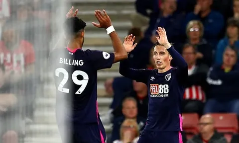 Người cũ Liverpool tỏa sáng, Bournemouth vươn lên vị trí thứ 3 trên BXH
