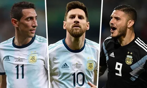 Nhân sự Argentina sau Copa America 2019: Di Maria "out", Messi "in"?