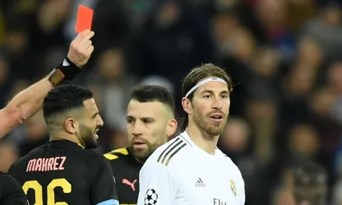 Những cầu thủ chuyên nghiệp nhận nhiều thẻ đỏ nhất: Đáng sợ, Sergio Ramos!