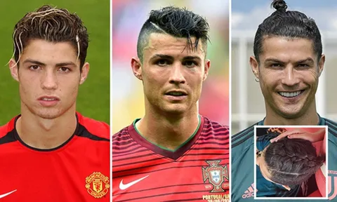 Ronaldo và những kiểu tóc kinh điển nhất theo thời gian