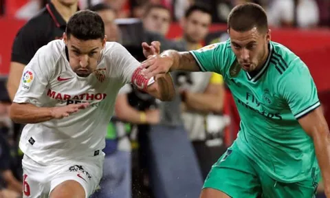 Đấu Sevilla, Hazard làm điều khiến trung vệ 2 đội ganh tị