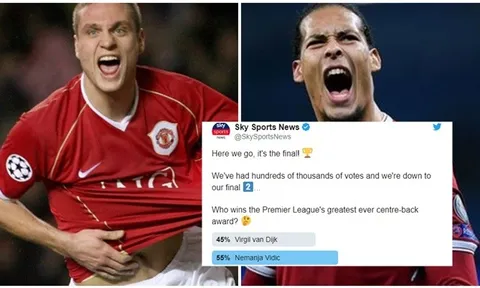 Đánh bại Van Dijk, huyền thoại Man Utd được chọn là trung vệ hay nhất lịch sử Premier League