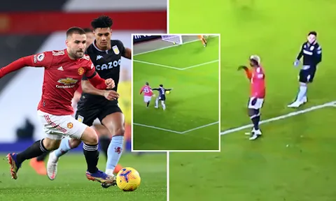 Pogba bảo Luke Shaw nên ăn vạ sau pha va chạm nhẹ