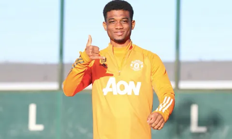 Quá tiềm năng, Amad Diallo ghi bàn thắng đầu tiên trong buổi tập cùng Man Utd