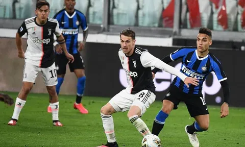 Ramsey 'làm hết', Juventus đả bại Inter ở trận derby Italia
