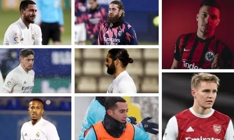 Real Madrid 'mất' 8 cầu thủ trong 22 ngày