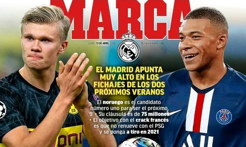 Real Madrid và kế hoạch kích nổ 2 bom tấn Haaland - Mbappe