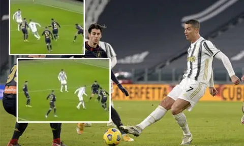 Ronaldo biến 4 cầu thủ Genoa thành gã hề, mở ra chiến thắng cho Juventus
