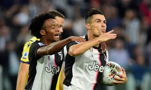 Ronaldo ghi bàn, Juventus vẫn hú vía trước Hellas Verona
